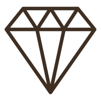 Diamond Decal (Brown)